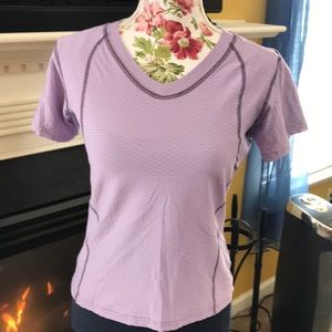 Columbia Purple Short Sleeve Sports Top